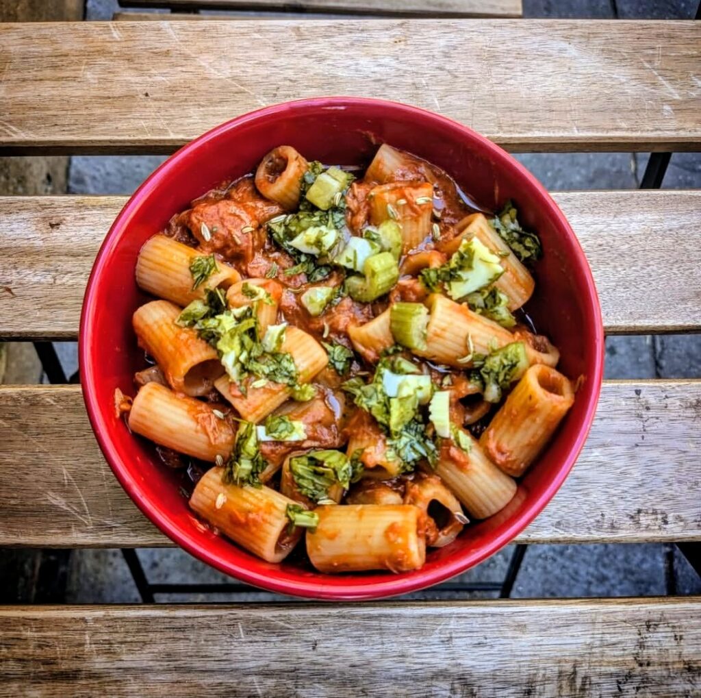 rigatoni au thon street food